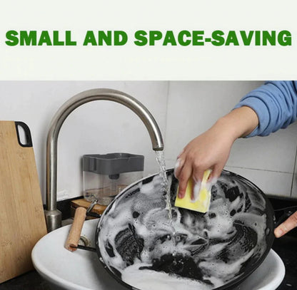 🔥🔥Melhor Oferta 🔥🔥 Dispensador de Sabonete 2 em 1 com Esponja